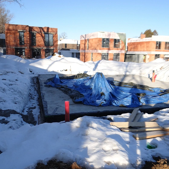 Буронабивные сваи для каркасного дома из ДСП